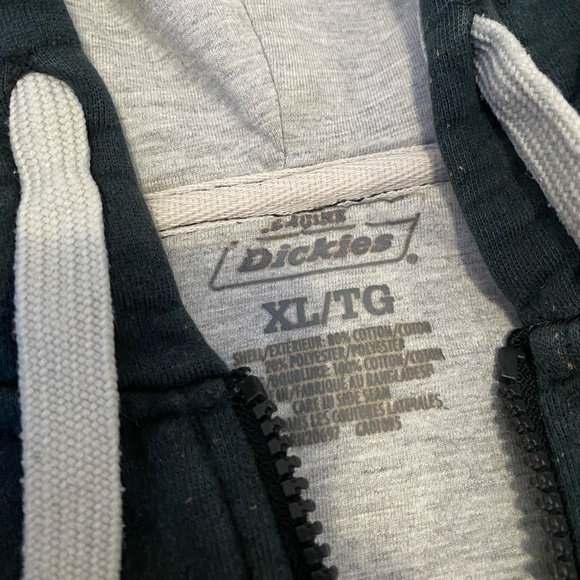Dickies Vintage Full Zip-Up Hoodie Mens Size XL - Picture 3 of 3